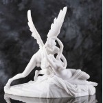 Eros and Psyche White Marble Greek Myth Statue