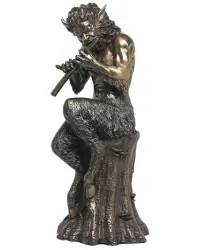 Baccchus Greek God of Nature Satyr Statue