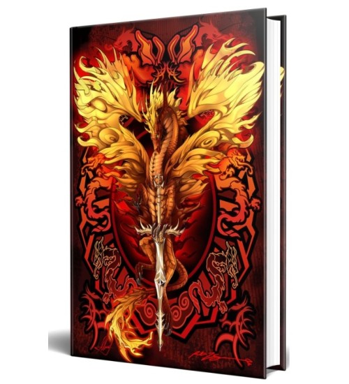 Dragon Flame Blade Embossed Journal