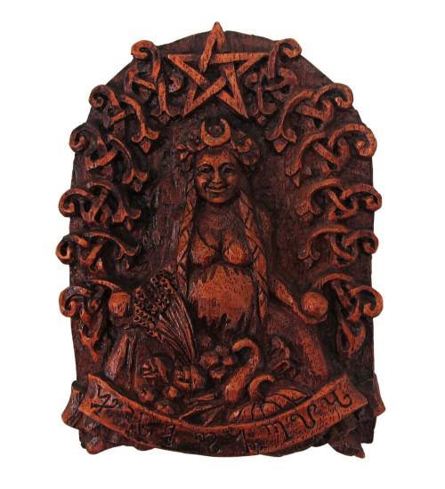 Habondia Celtic Goddess of Abundance Small Wall Plaque