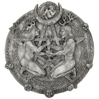 Great Rite Pentacle Wicca Plaque by Paul Borda