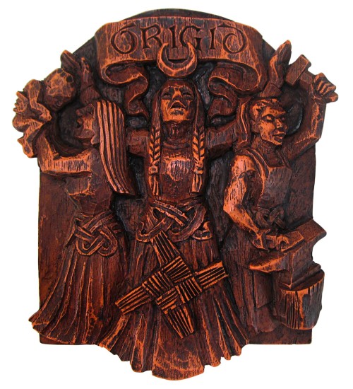 Brigid Celtic Goddess Wall Plaque