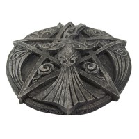 Crescent Raven Pentacle Plaque