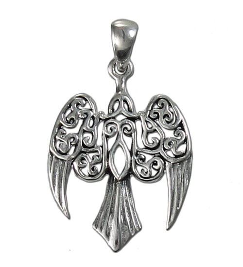 Raven Sterling Silver Small Morrigan Pendant