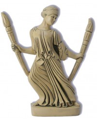 Hecate with Torches Greek Goddess Statue