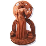 Brigit Goddess of the Hearth Small Candle Holder Statue