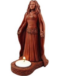 Moon Goddess Divine Feminine Votive Statue