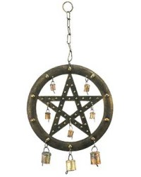 Pentacle Wind Chime with Bells