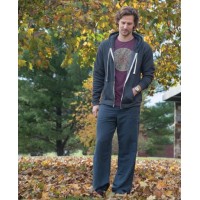 Hemp Yoga Pants for Men Midnight Blue