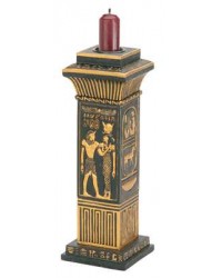 Egyptian Column Candle Holder