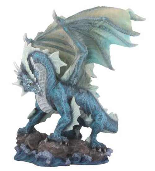 Water Dragon Blue Statue