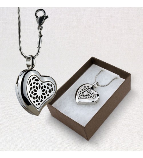 Heart Aromatherapy Locket Necklace