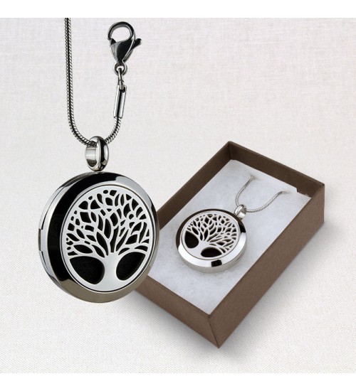 Tree of Life Aromatherapy Locket Necklace