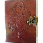 Moon Goddess 7 Inch Leather Journal with Latch