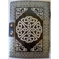 Pentacle Black and Silver Book of Shadows Journal with Latch