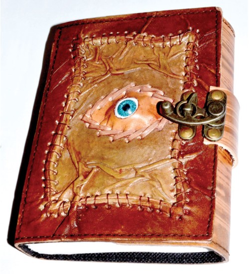 All Knowing Eye 7 Inch Leather Journal with Latch