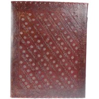 Tree of Life Leather Blank Book with Latch - 10 x 13