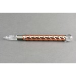 Copper Vortex Single Terminated Quartz Wand