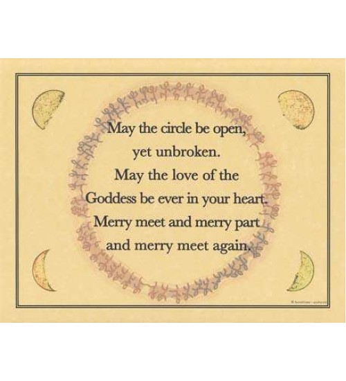 Circle Blessing Parchment Poster