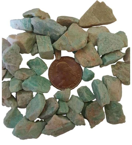 Amazonite Raw Stone for Communications and Luck