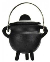 Small Cauldron - Cast Iron Cauldron Mini for Ritual, Incenses & Resins