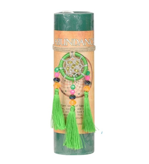 Abundance Dreamcatcher Pillar Candle