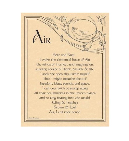 Element of Air Parchment Poster