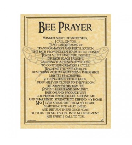 Bee Animal Spirit Parchment Poster