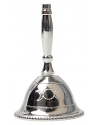 Triple Moon Silver Altar Bell