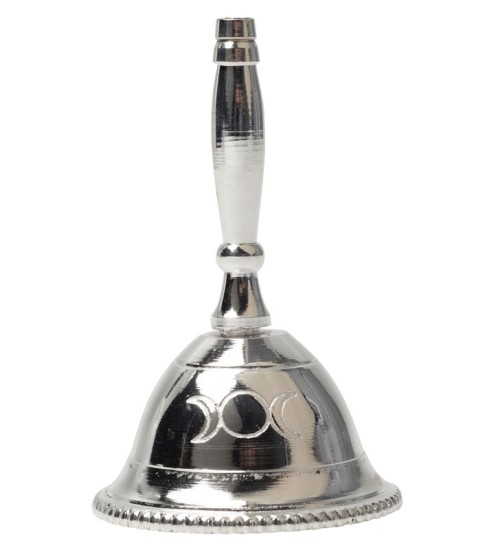 Triple Moon Silver Altar Bell