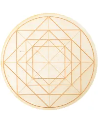 Geometric Symbol Crystal Grid in 3 Sizes