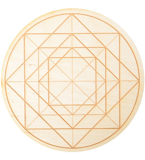 Geometric Symbol Crystal Grid in 3 Sizes