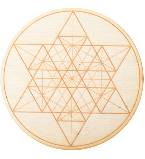 Geometric Star Crystal Grid in 3 Sizes