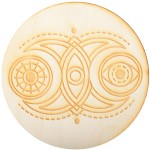 Triple Moon Crystal Grid in 3 Sizes