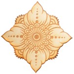 Carved Flower Crystal Grid in 3 Sizes