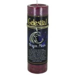 Dragon Moon Celestial Spell Candle with Amulet Pendant