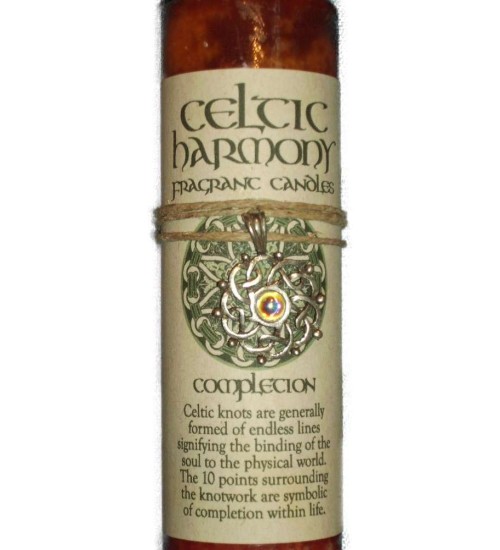 Celtic Harmony Completion Candle with Pendant