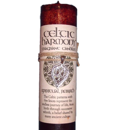 Celtic Harmony Spiritual Rebirth Candle with Pendant