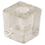 Clear Glass Mini Candle Holder