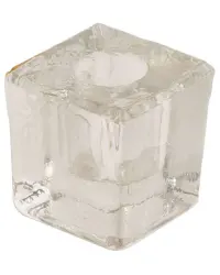 Clear Glass Mini Candle Holder