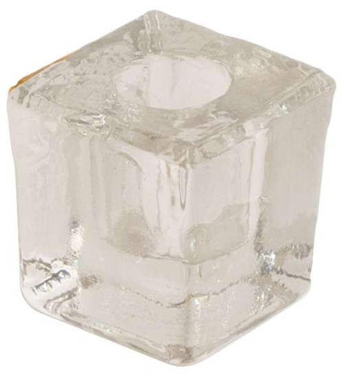 Clear Glass Mini Candle Holder