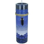 Abundance Crystal Energy Candle with Goldstone Pendant