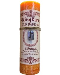 Eiwaz Self Defense Viking Rune Amulet Candle