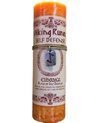 Eiwaz Self Defense Viking Rune Amulet Candle