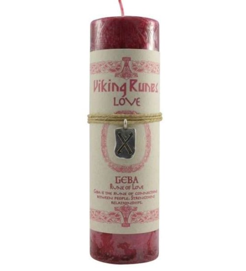 Geba Love Viking Rune Amulet Candle