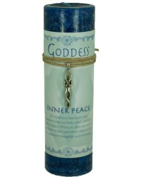 Goddess Inner Peace Spell Candle with Amulet Pendant