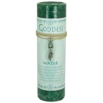 Goddess Water Spell Candle with Amulet Pendant