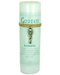 Goddess Moon Spell Candle with Amulet Pendant