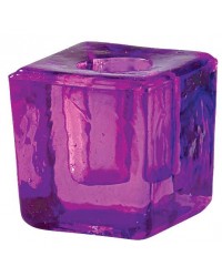 Purple Glass Mini Candle Holder