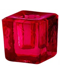 Red Glass Mini Candle Holder